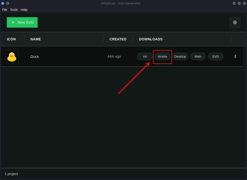 Click Mobile download