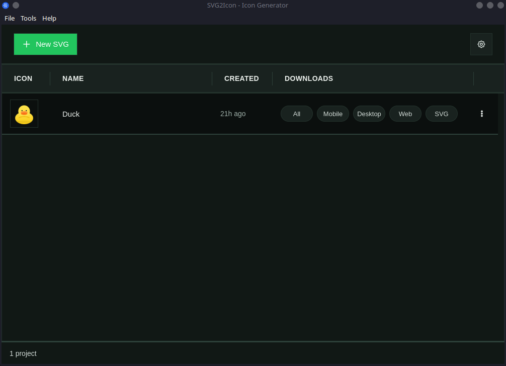SVG2Icon screenshot 1