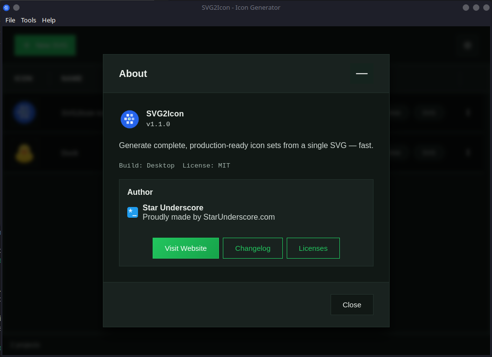 SVG2Icon screenshot 2